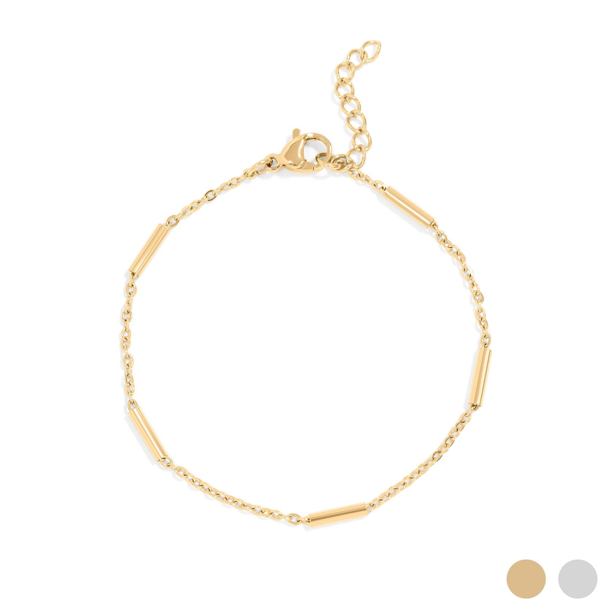 Satellite Bar Chain Bracelet - Gold - happenstance.
