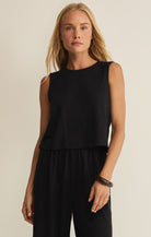Z Supply - Sloane Textured Top - Black - happenstance.