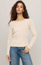 Off white long sleeve thermal top 