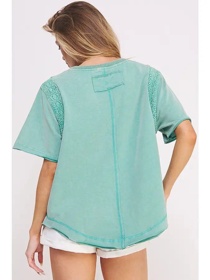 Race Panel Short Sleeve Top - happenstance.