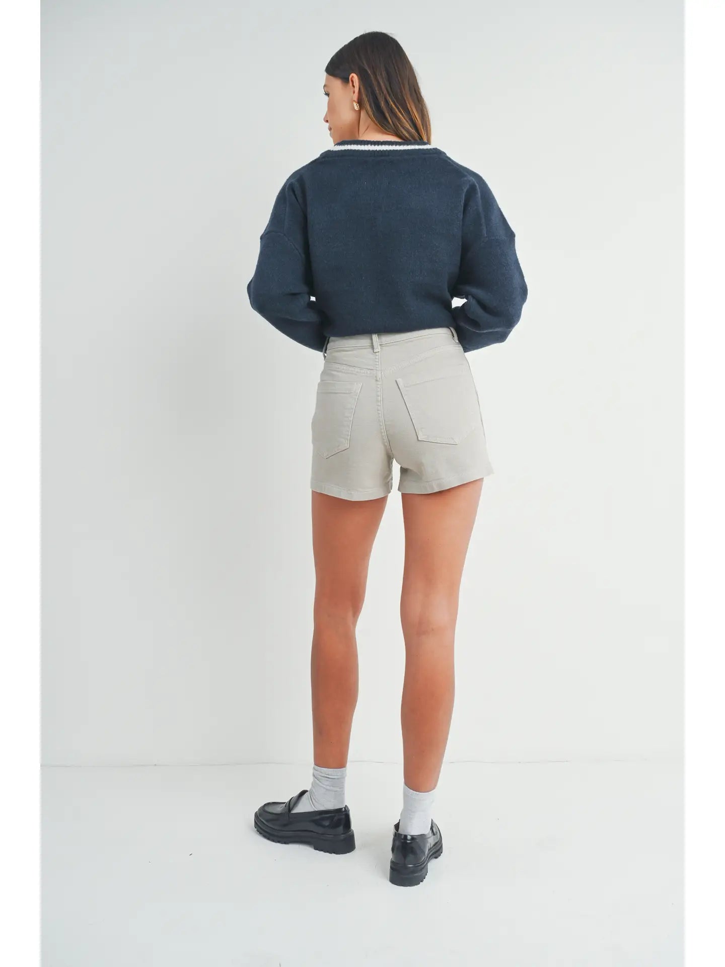 Moonstone High - Rise Utility Cargo Shorts | Made in USA - happenstance.