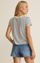 Z Supply - Junie Striped Tee - True Navy - happenstance.