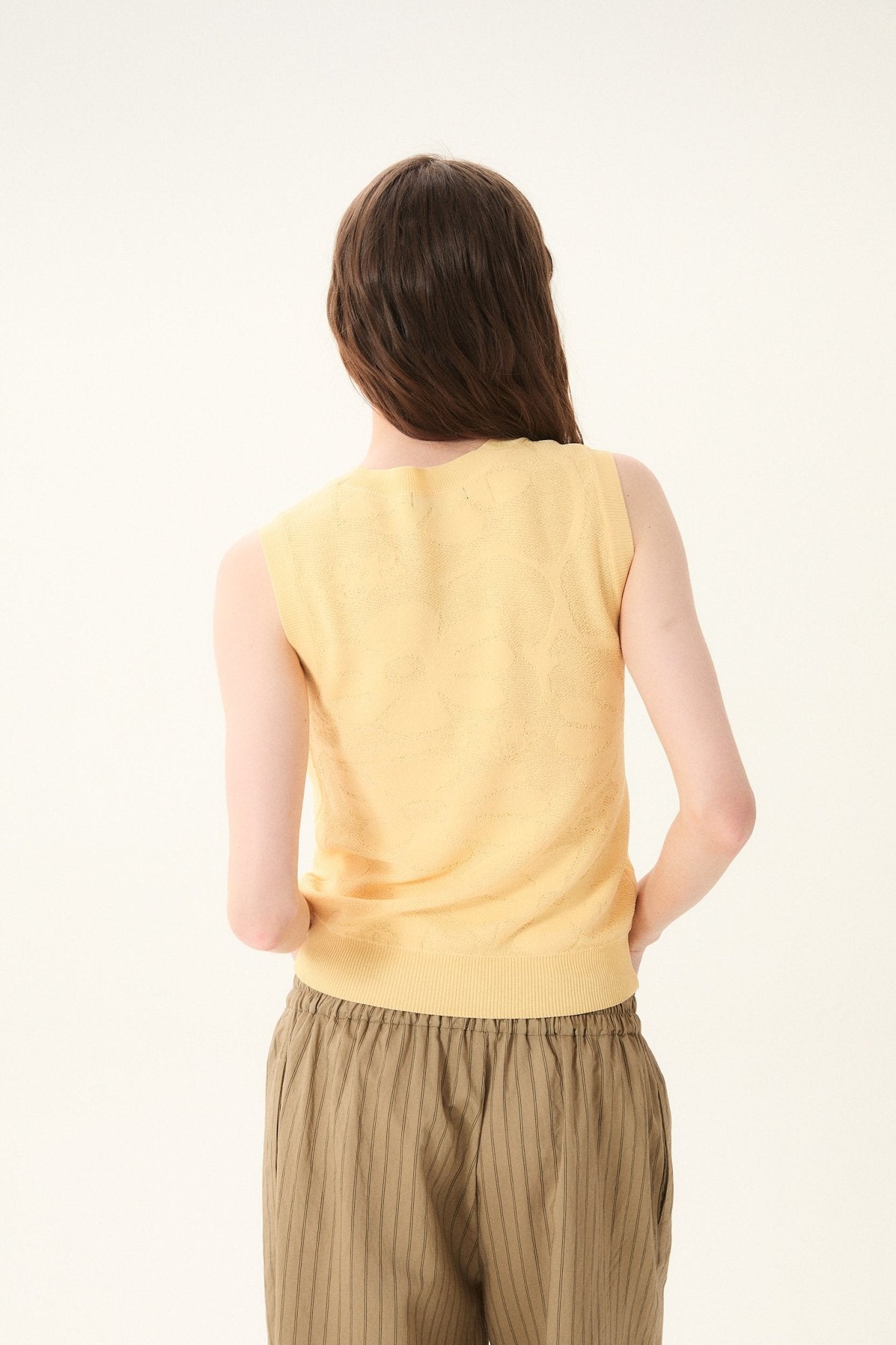 Icaria Textured Floral Knit Top - happenstance.