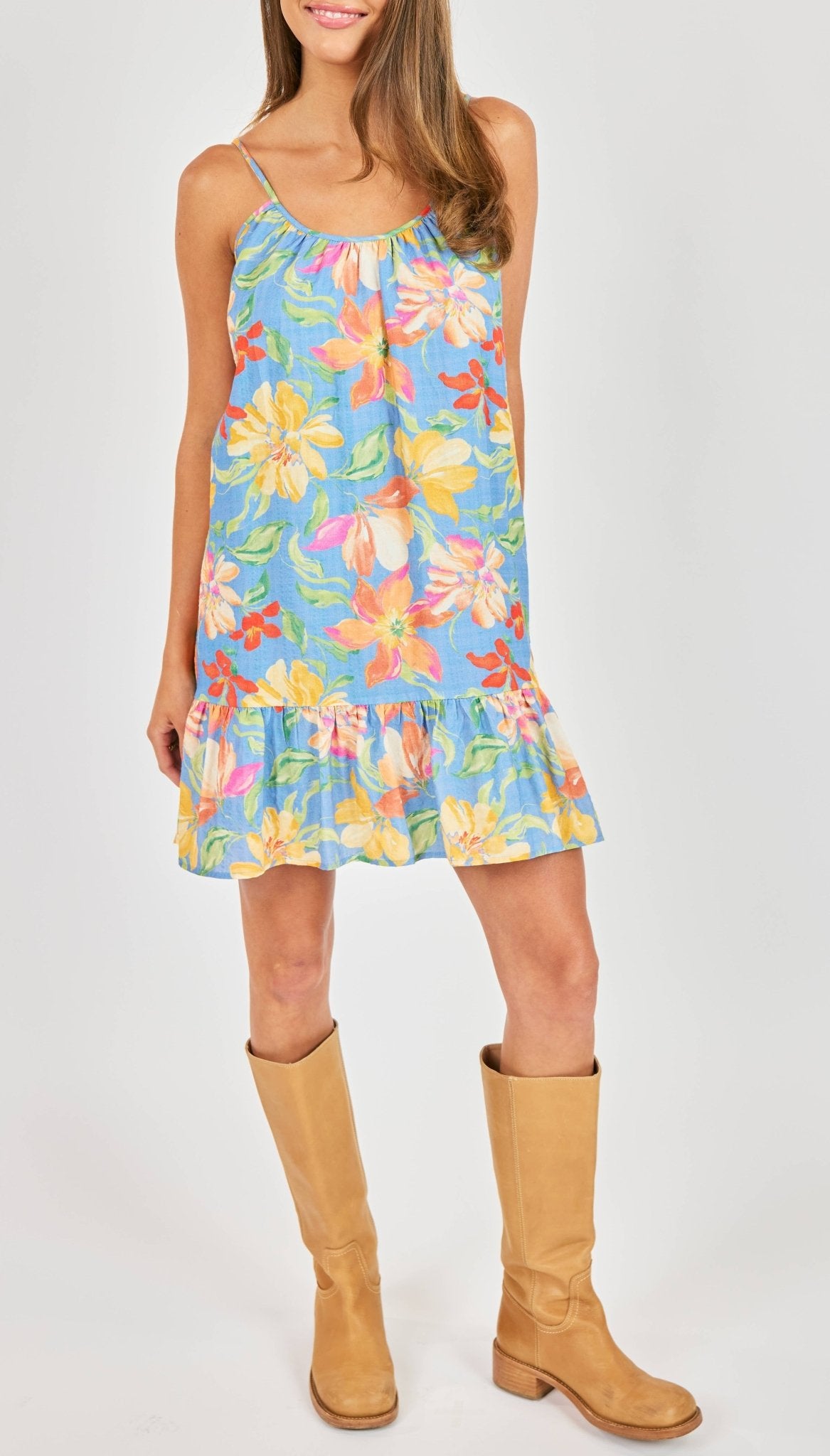 Floral Beach Mini Dress - happenstance.