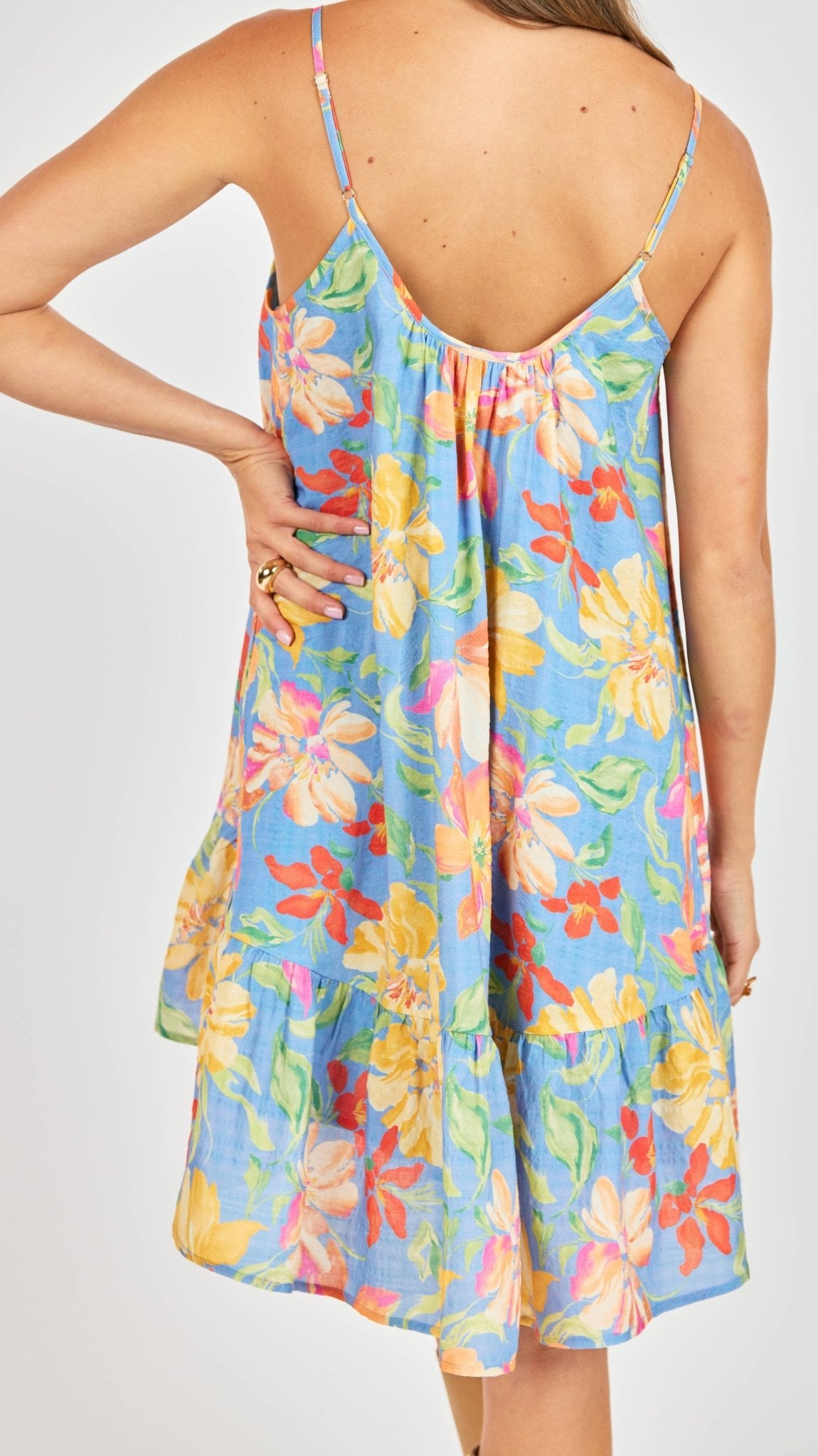 Floral Beach Mini Dress - happenstance.