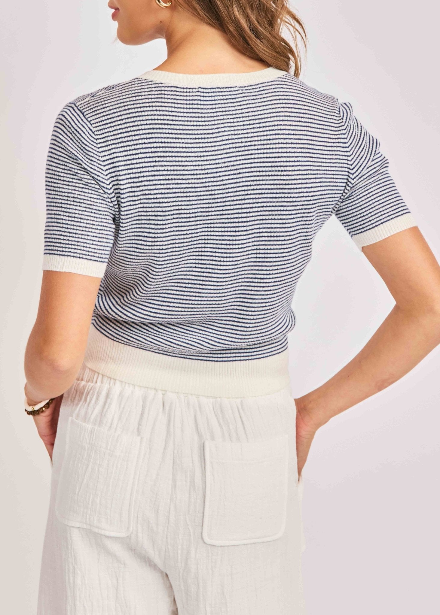 Mavi Stripe Cardigan - happenstance.