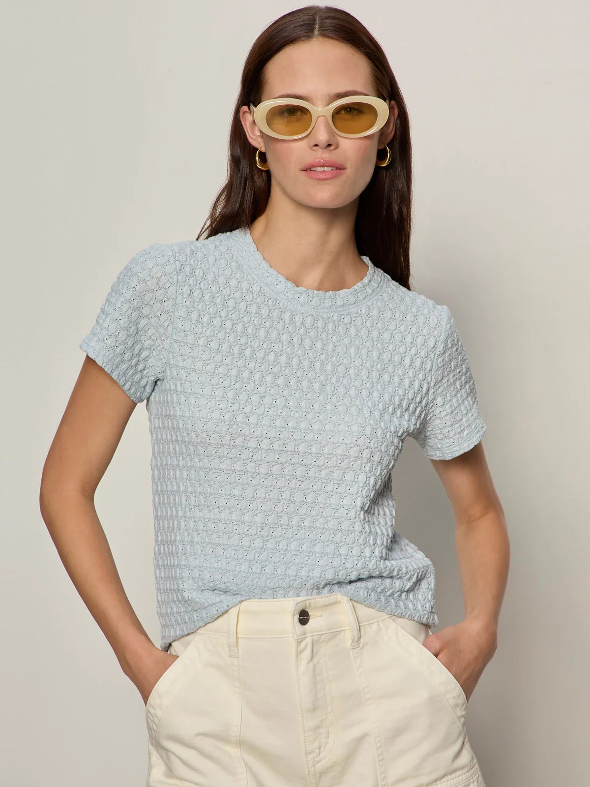 Pucker Up Perfect Tee - Blue Aura - happenstance.