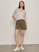 Open Knit Sweater Tee - Petal - happenstance.