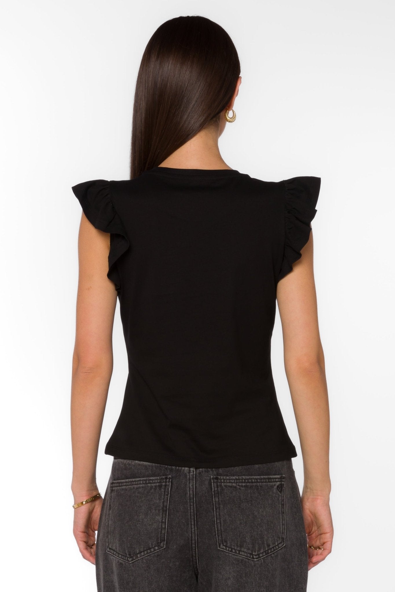 Fabiola Top - Black - happenstance.