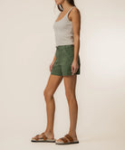 KUT from the Kloth - Jane High Rise Shorts - Olive - happenstance.