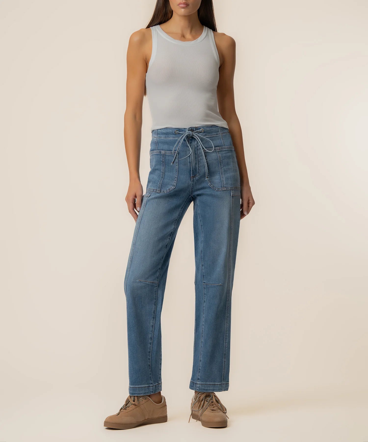 KUT from the Kloth - Ashton - Slouchy Barrel Pant - Budgeted - happenstance.