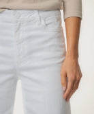 KUT from the Kloth - Meg High Rise Front Pin Tuck Wide Leg - Optic White - happenstance.