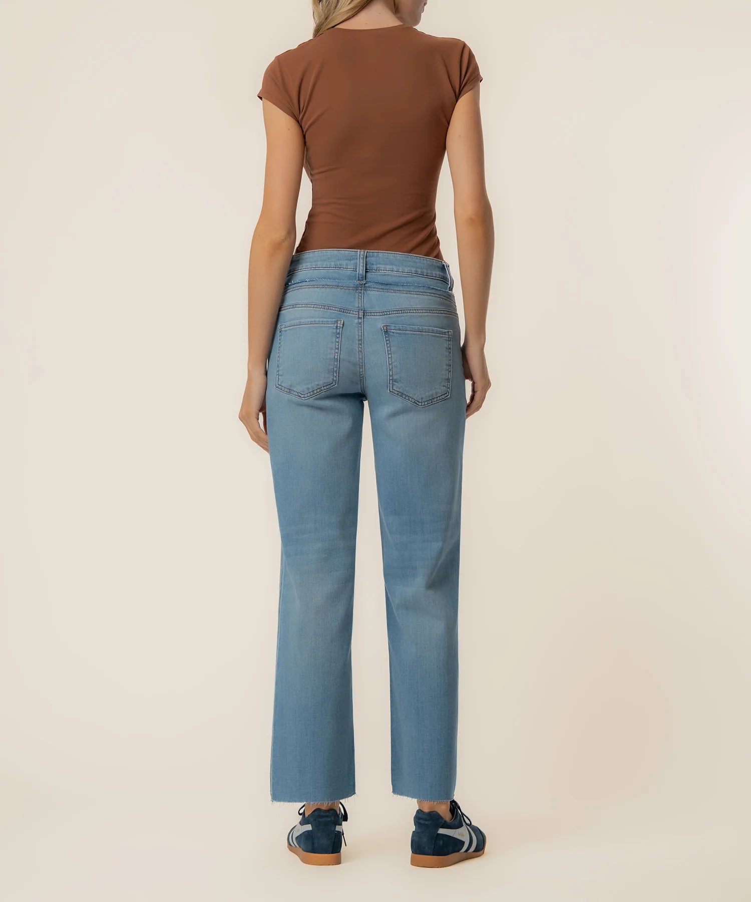KUT from the Kloth - Charlotte High Rise Wide Leg Double Waistband - Unfazed - happenstance.