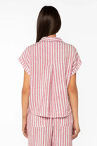 Kirsty Pink Stripe Shirt - happenstance.