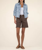 KUT from the Kloth - Bailey - Button Front Jacket - Light Wash - happenstance.