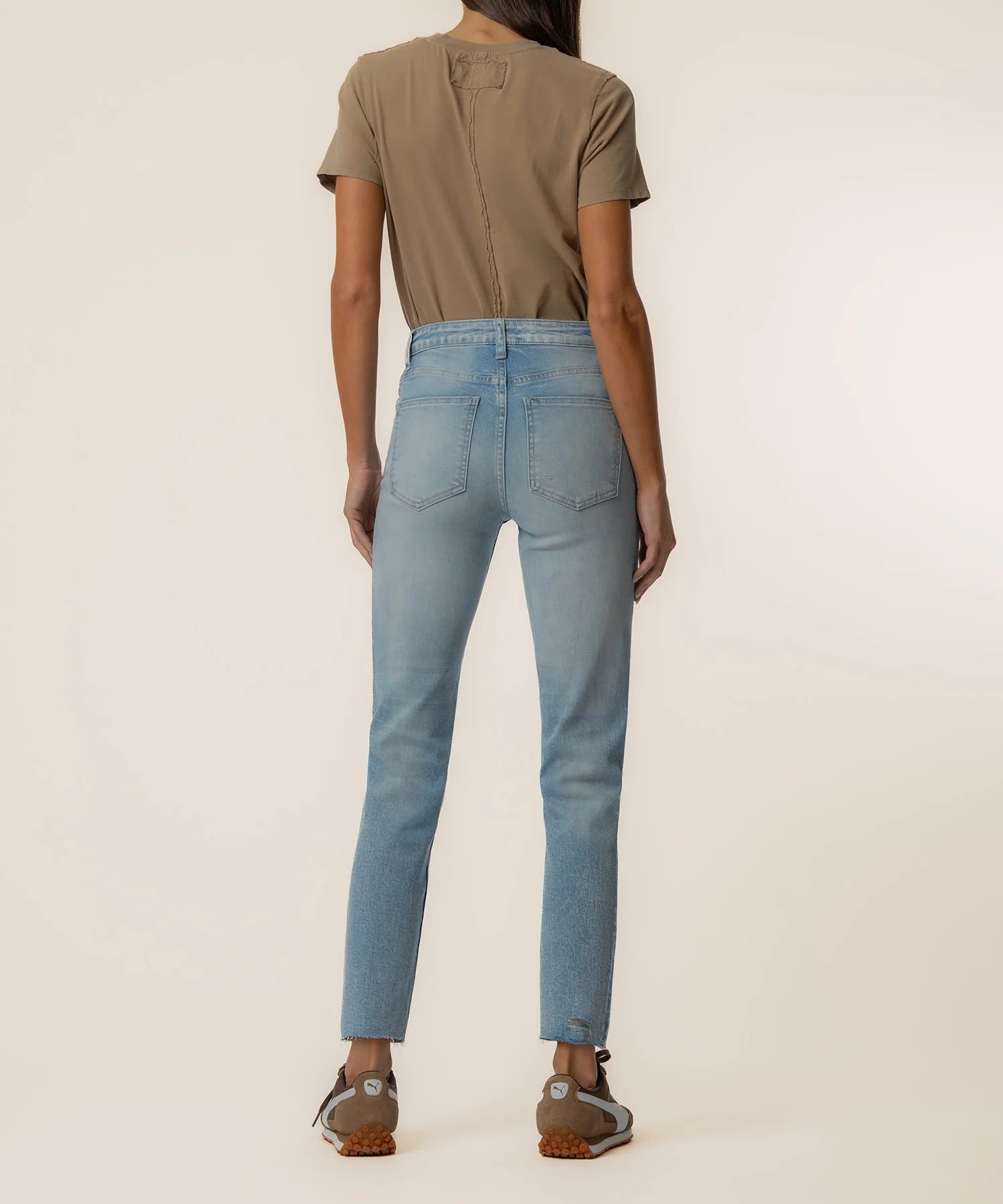 KUT from the Kloth - Rachael High Rise Fab Ab Mom Raw Hem - Performance - happenstance.