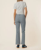 KUT from the Kloth - Kelsey High Rise Ankle Flare - Navy/Ivory - happenstance.