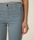 KUT from the Kloth - Kelsey High Rise Ankle Flare - Navy/Ivory - happenstance.