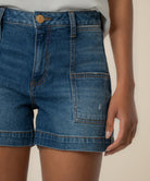 KUT from the Kloth - Jane High Rise Short W/ Pork Chop Pockets - True - happenstance.