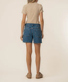 KUT from the Kloth - Hailey High Rise Short w/ Front & Back Yokes - Shine - happenstance.