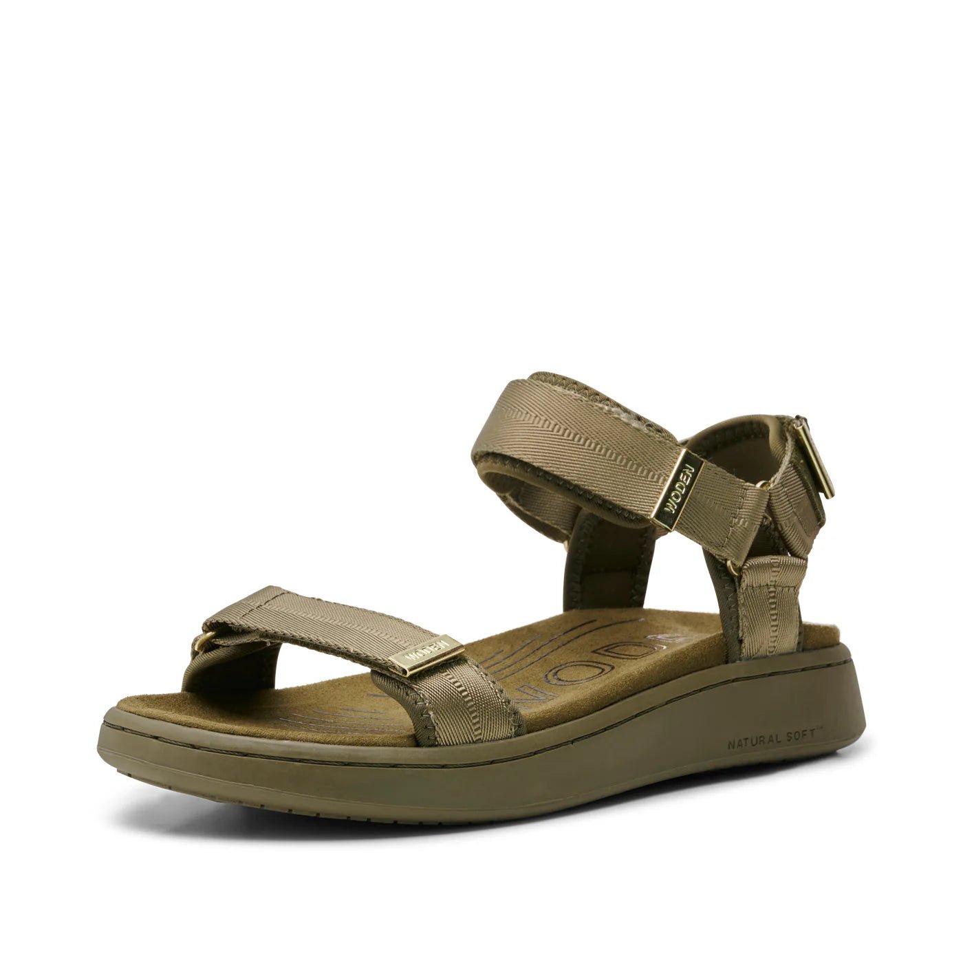 Line Sandal - Dark Olive - happenstance.