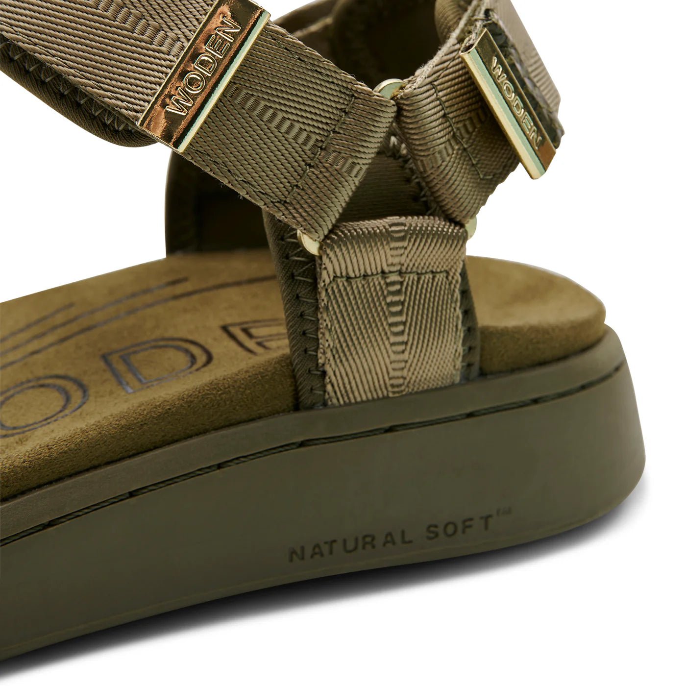 Line Sandal - Dark Olive - happenstance.