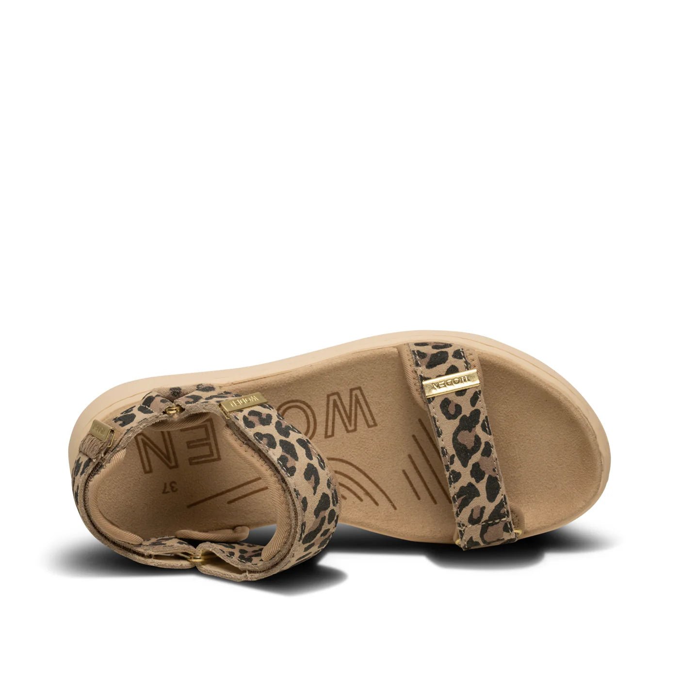 Line Suede Sandal - Leopard - happenstance.