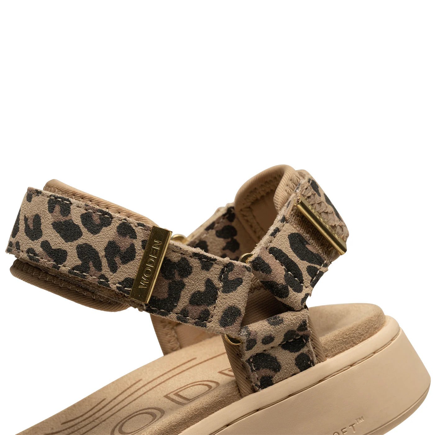 Line Suede Sandal - Leopard - happenstance.