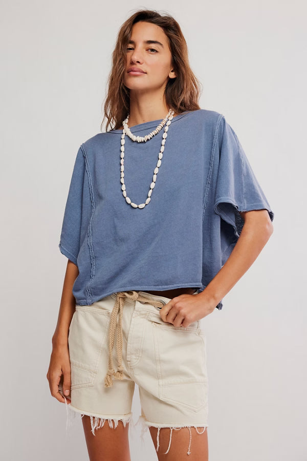 Boxy blue t shirt 