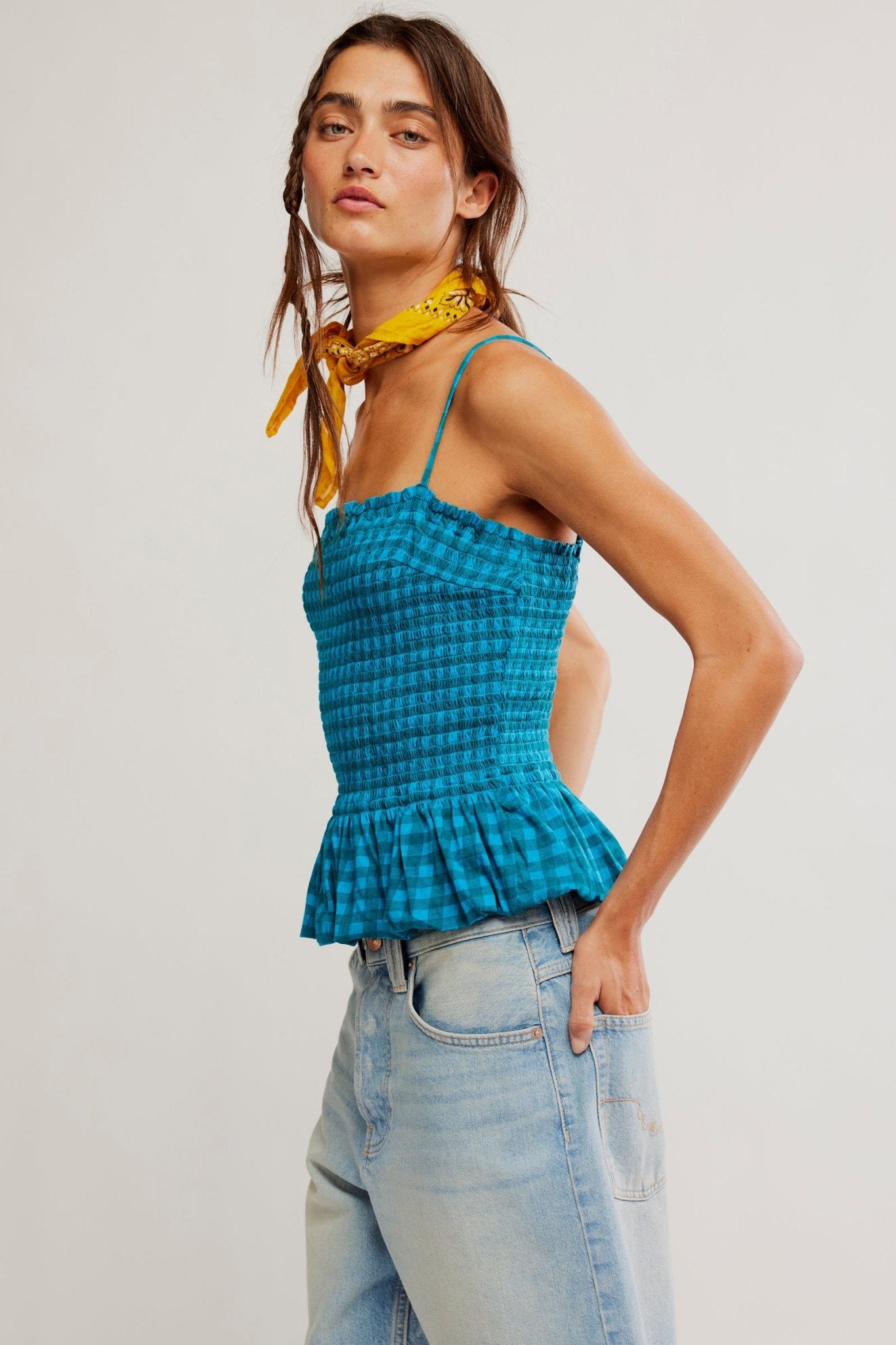 Free People - Sundance Tank - Teal - happenstance.
