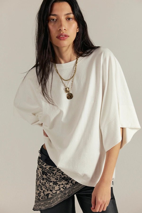 Free People - Atlas Dolman Top - Clean Ivory - happenstance.