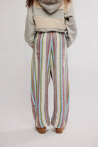 Free People - Chambers Laid Back Stripe Pant - Ivory Combo - happenstance.
