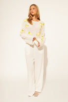 Orlando Limoncello Lemon Embroidered Sweater - happenstance.