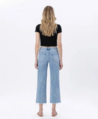 High Rise Crop Slim Wide Leg Jean - Sunflower - happenstance.