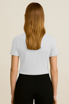 Kota Rib Baby Tee - White - happenstance.