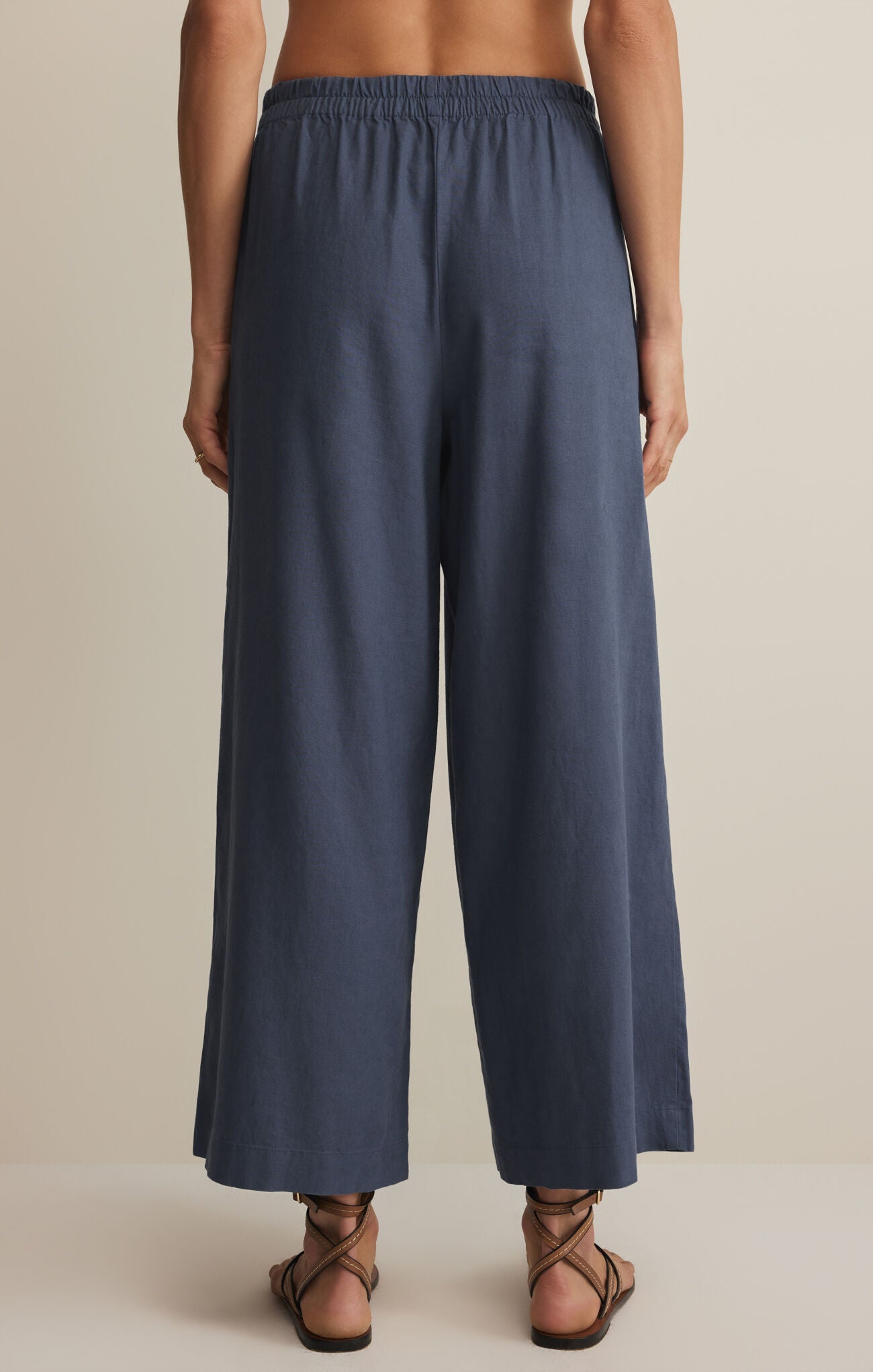 Z Supply - Scout Linen Pant - Vintage Indigo - happenstance.