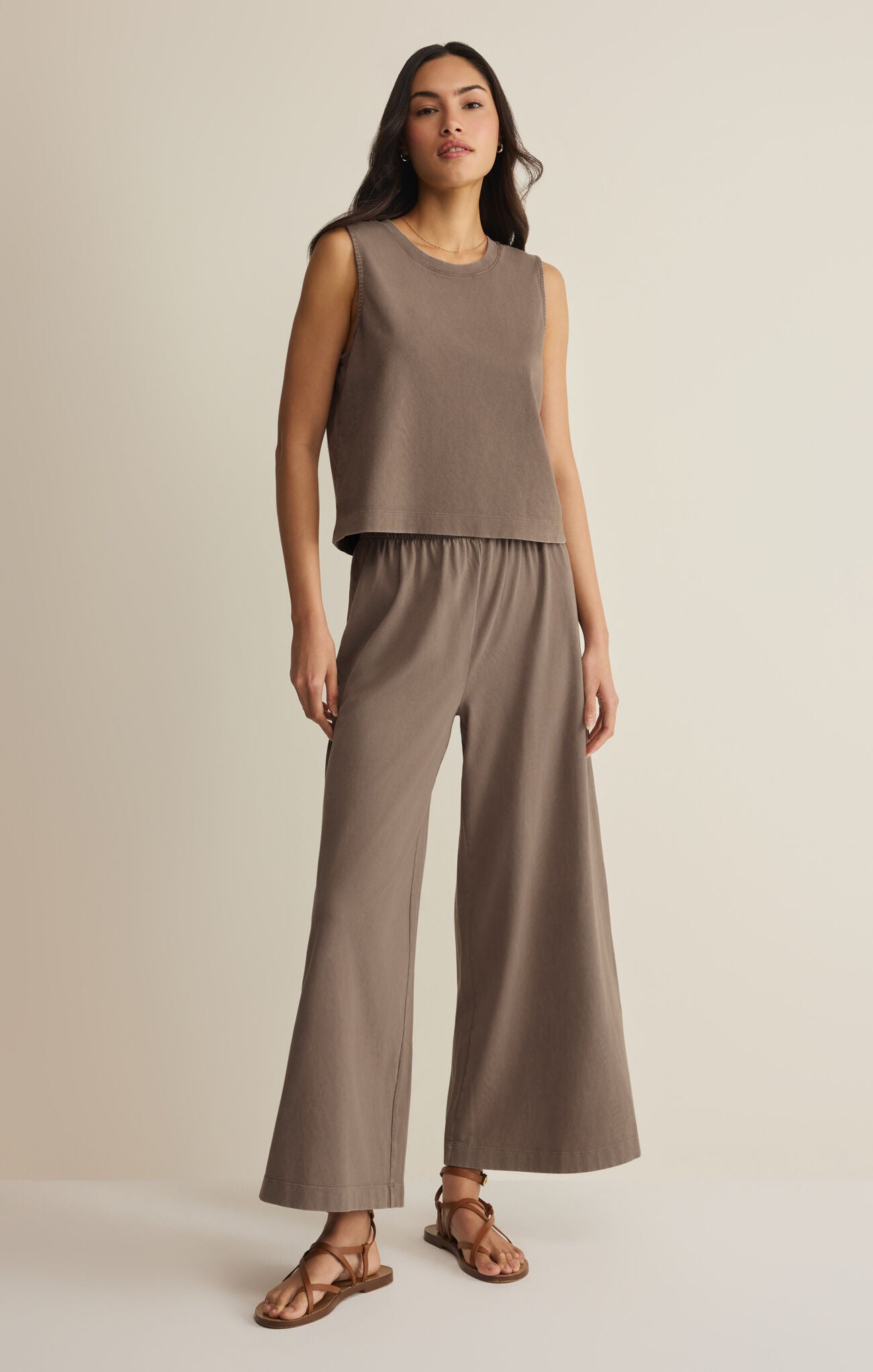 Z Supply - Scout Jersey Crop Flare Pant - happenstance.