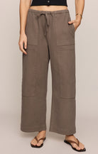 Z Supply - Kit Twill Carpenter Pant - Pebble Coast - happenstance.