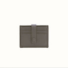 Genuine Leather Pepple Cardholder - Gray - happenstance.