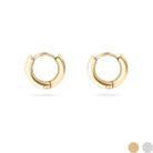 Minimalist Thin Huggie Gold Earrings - happenstance.