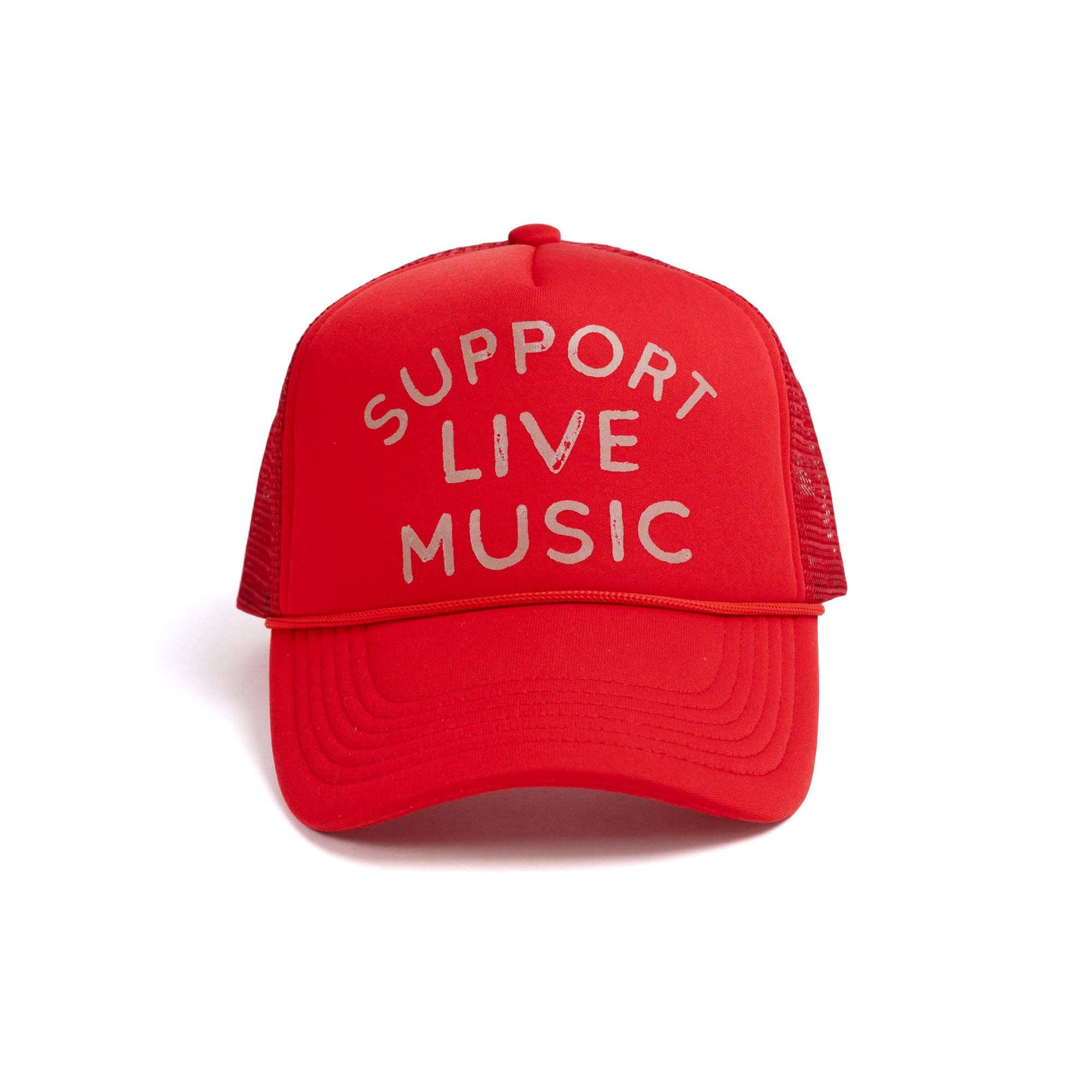 Support Live Music Trucker Hat - happenstance.