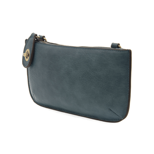 Mini Crossbody Wristlet Clutch - Washed Denim - happenstance.