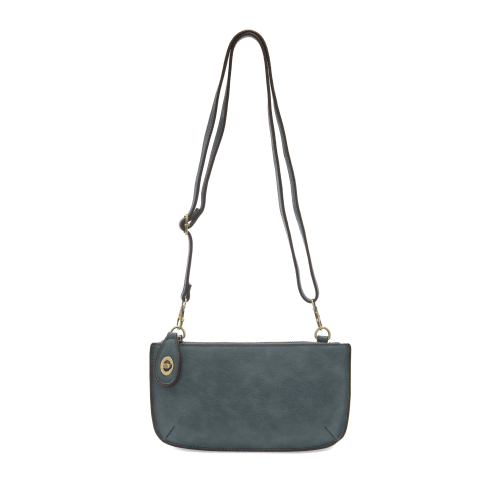 Mini Crossbody Wristlet Clutch - Washed Denim - happenstance.