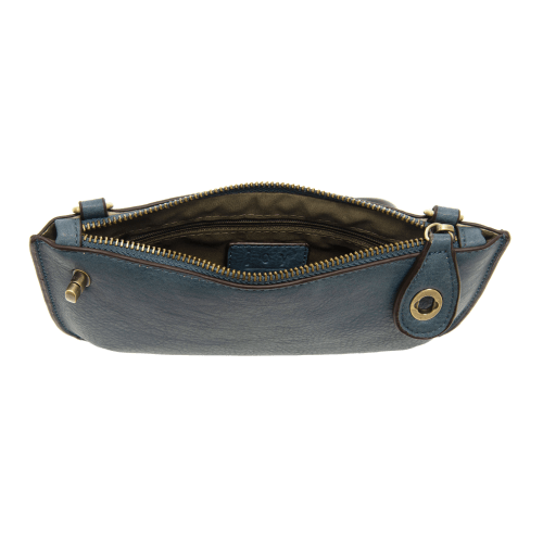Mini Crossbody Wristlet Clutch - Washed Denim - happenstance.