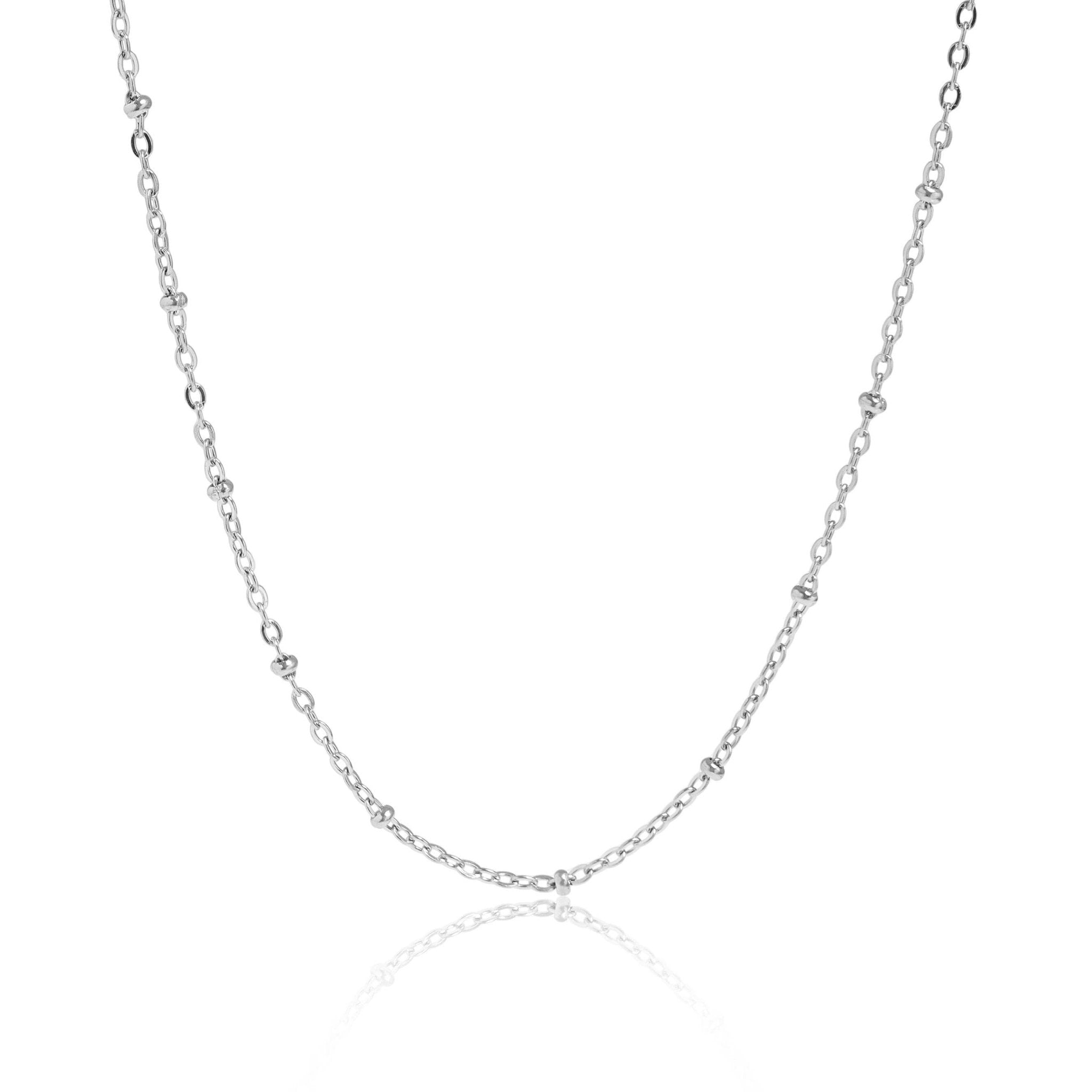 Satellite Ball Chain Necklace - Stainless Steel - happenstance.