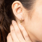 Twisted Hoop Earrings - 14mm Gold - happenstance.