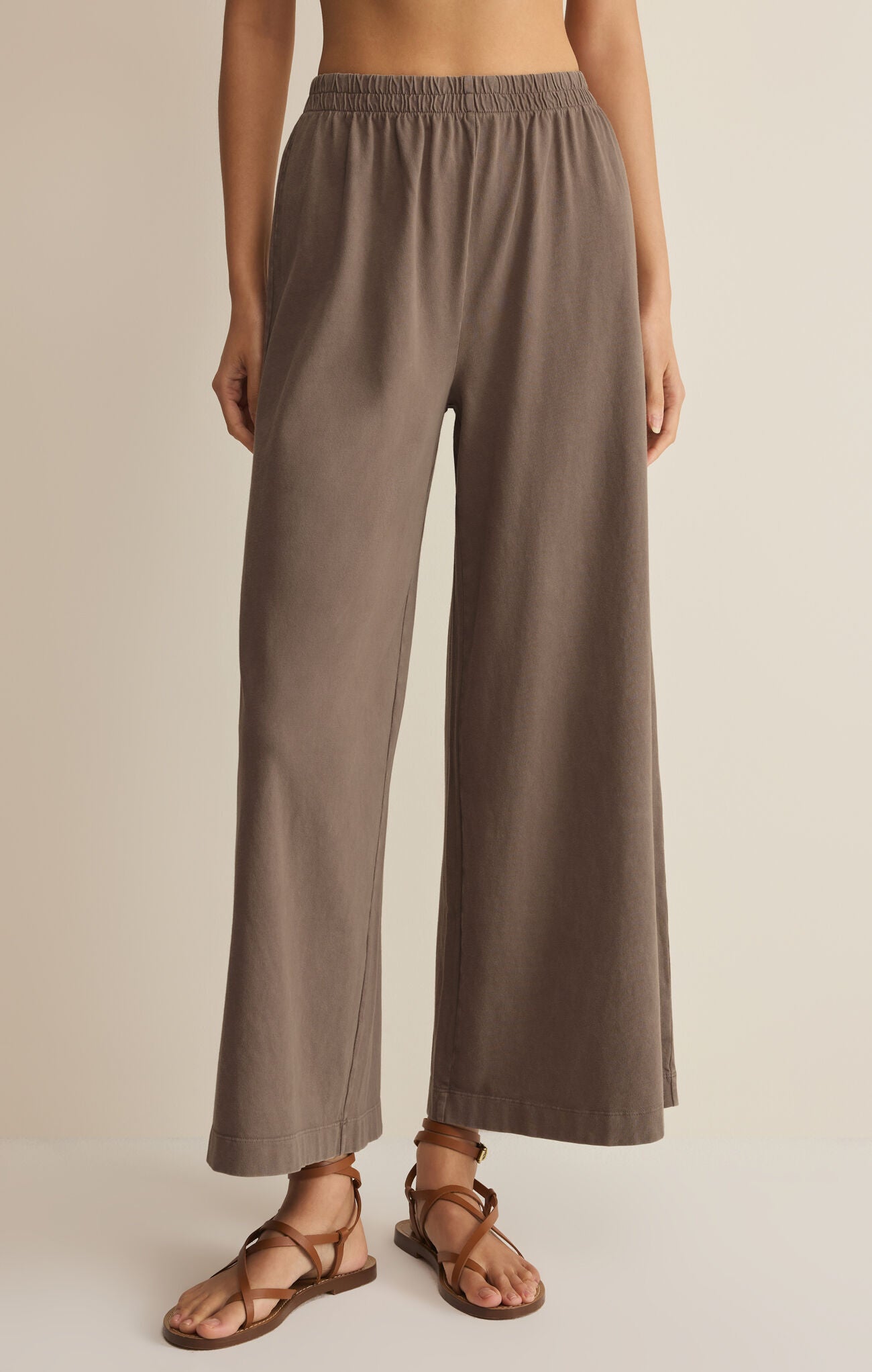 Z Supply - Scout Jersey Crop Flare Pant - happenstance.