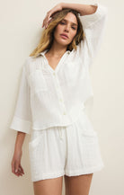 Z Supply - Helena Shirt - White - happenstance.