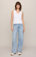 Z Supply - Ellie V Neck Tank - White - happenstance.