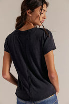 Free People - Nova Tee - Black - happenstance.